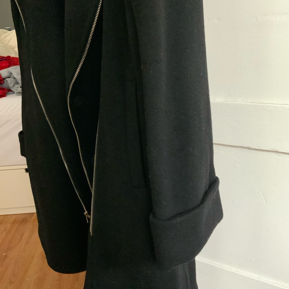 VERA WANG WOOL ZIPER COAT XL - Picture 6 of 8